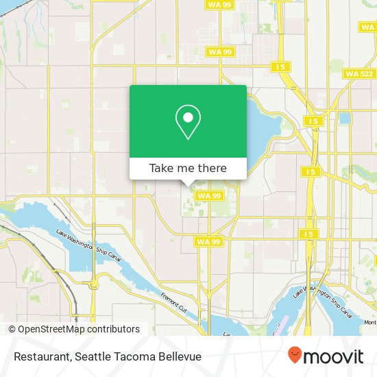 Mapa de Restaurant, Seattle, WA 98103