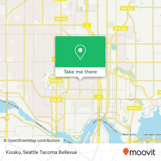Mapa de Kisaku, 2101 N 55th St Seattle, WA 98103