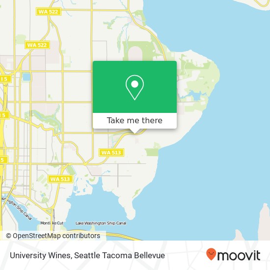 University Wines map