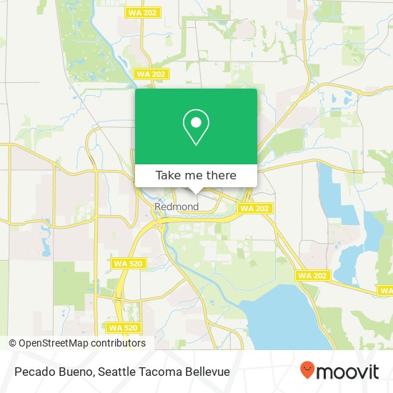 Mapa de Pecado Bueno, 7525 166th Ave NE Redmond, WA 98052
