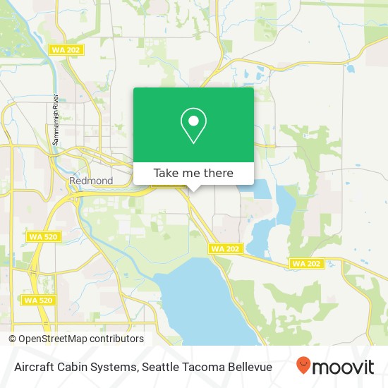 Mapa de Aircraft Cabin Systems, 18080 NE 68th St Redmond, WA 98052