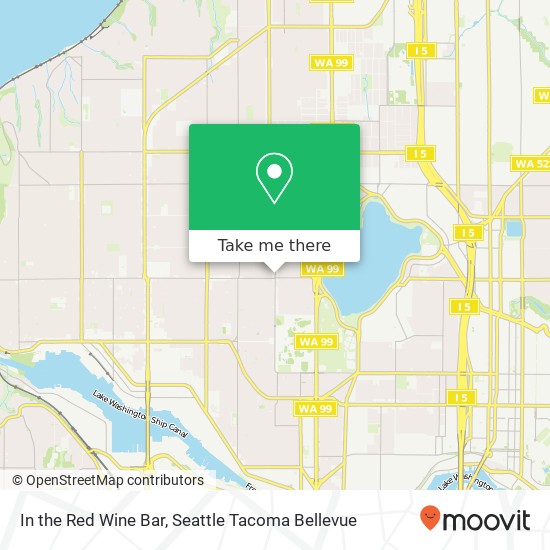 Mapa de In the Red Wine Bar, 6510 Phinney Ave N Seattle, WA 98103