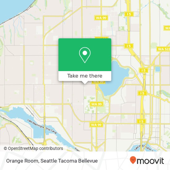 Mapa de Orange Room, 6413 Francis Ave N Seattle, WA 98103