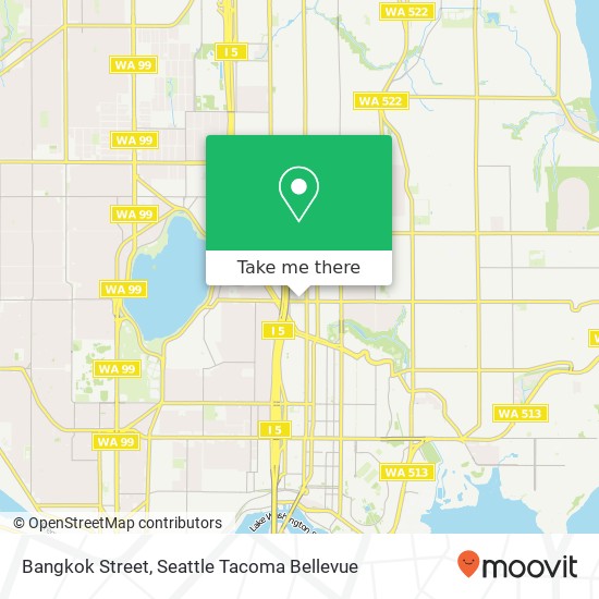 Mapa de Bangkok Street, 814 NE 65th St Seattle, WA 98115