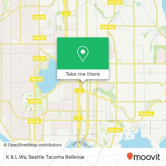 Mapa de K & L Wa, 801 NE 65th St Seattle, WA 98115