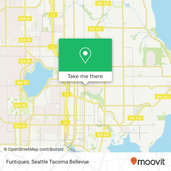 Mapa de Funtiques, 1512 NE 65th St Seattle, WA 98115