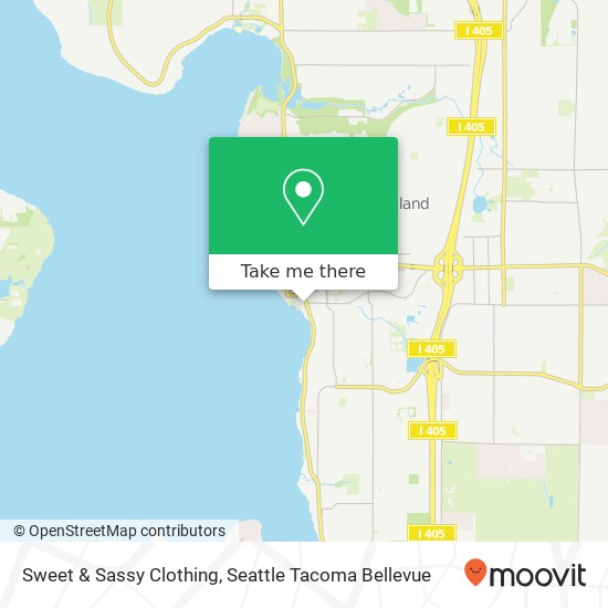 Mapa de Sweet & Sassy Clothing, 90 Kirkland Ave Kirkland, WA 98033
