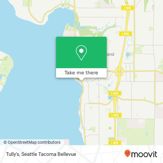 Mapa de Tully's, 104 Lake St S Kirkland, WA 98033