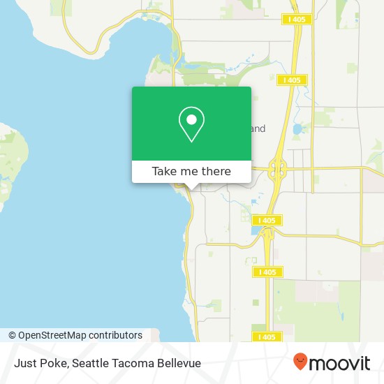 Mapa de Just Poke, 117 Kirkland Ave Kirkland, WA 98033