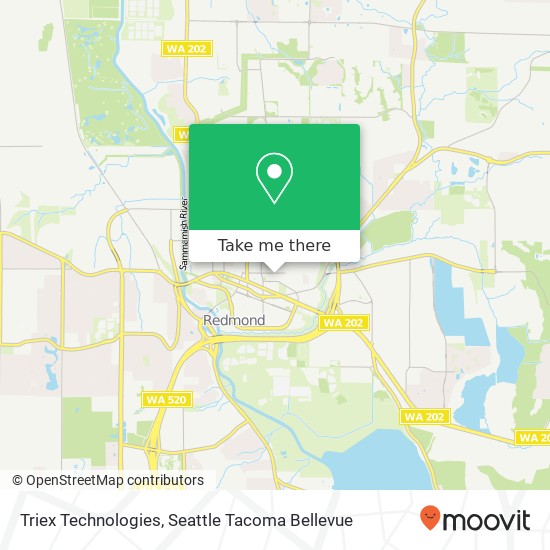 Mapa de Triex Technologies, 7981 168th Ave NE Redmond, WA 98052