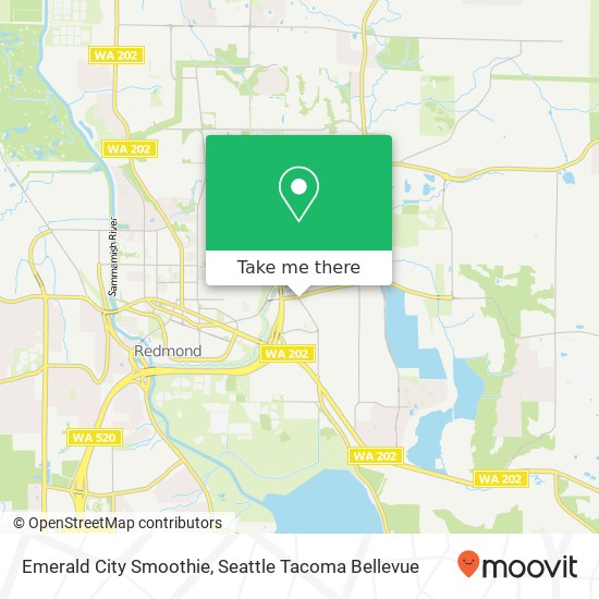 Mapa de Emerald City Smoothie, 7956 178th Pl NE Redmond, WA 98052