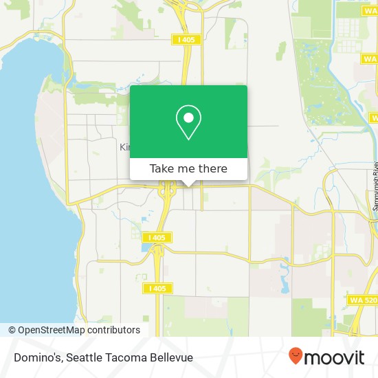 Mapa de Domino's, 8431 122nd Ave NE Kirkland, WA 98033