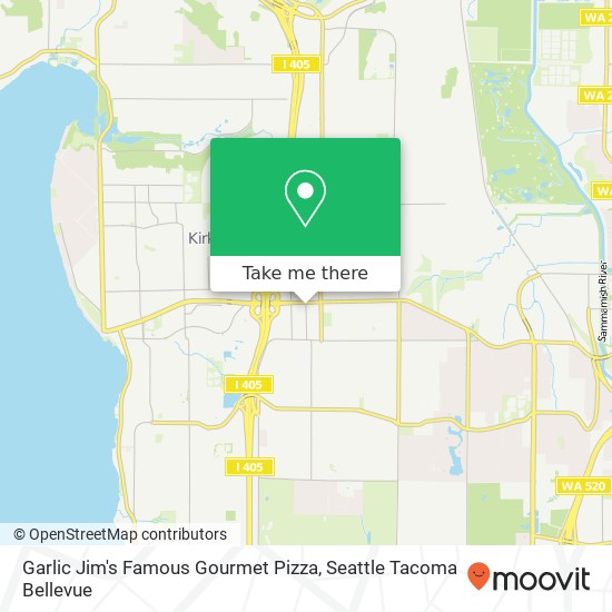 Garlic Jim's Famous Gourmet Pizza map