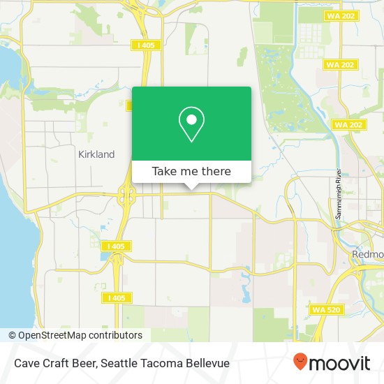 Cave Craft Beer, 12822 NE 85th St Kirkland, WA 98033 map