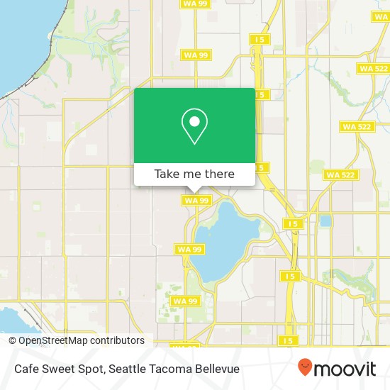 Mapa de Cafe Sweet Spot, 7811 Aurora Ave N Seattle, WA 98103