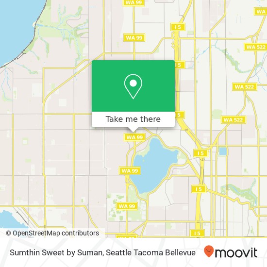 Mapa de Sumthin Sweet by Suman, Aurora Ave N Seattle, WA 98103