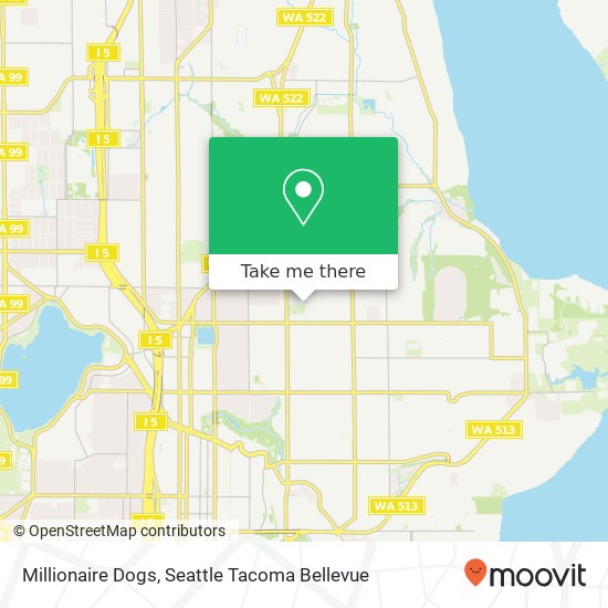 Mapa de Millionaire Dogs, Seattle, WA 98115