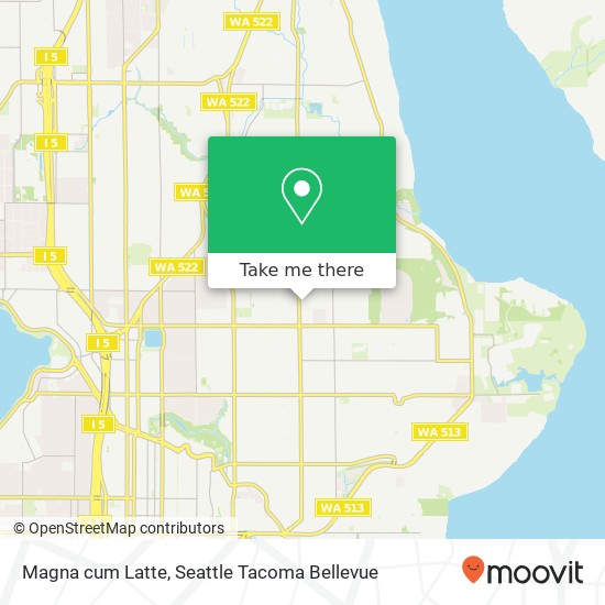 Mapa de Magna cum Latte, 7724 35th Ave NE Seattle, WA 98115