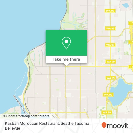 Mapa de Kasbah Moroccan Restaurant, 1471 NW 85th St Seattle, WA 98117