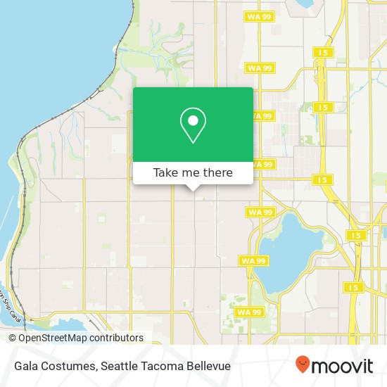 Mapa de Gala Costumes, 301 NW 82nd St Seattle, WA 98117