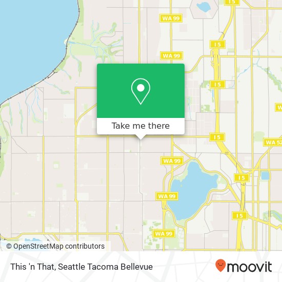 Mapa de This 'n That, 8310 Greenwood Ave N Seattle, WA 98103