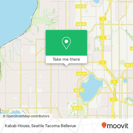 Mapa de Kabab House, 8202 Greenwood Ave N Seattle, WA 98103