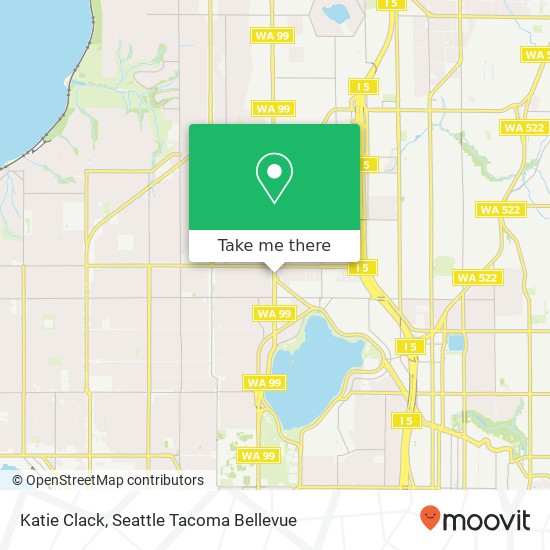Mapa de Katie Clack, 8314 Aurora Ave N Seattle, WA 98103