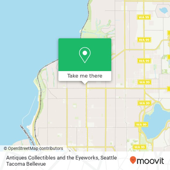 Antiques Collectibles and the Eyeworks, 8543 15th Ave NW Seattle, WA 98117 map