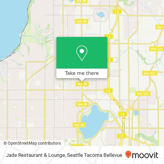 Mapa de Jade Restaurant & Lounge, 8904 Aurora Ave N Seattle, WA 98103