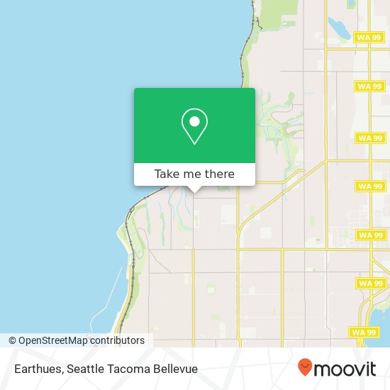 Mapa de Earthues, 2345 NW 97th St Seattle, WA 98117