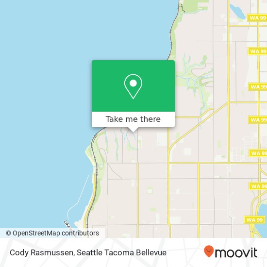 Mapa de Cody Rasmussen, 2509 NW 95th St Seattle, WA 98117