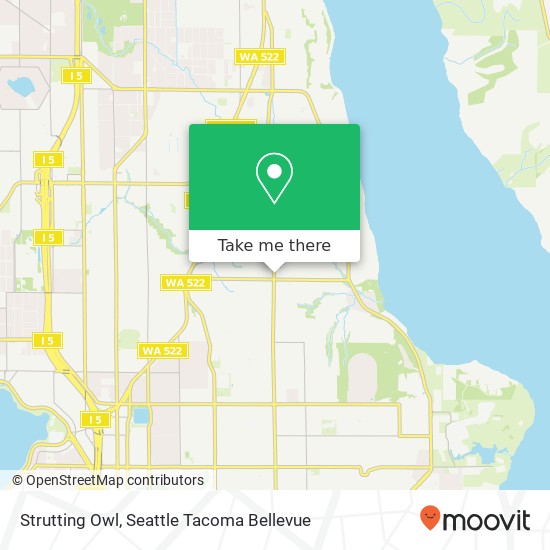 Mapa de Strutting Owl, 9518 35th Ave NE Seattle, WA 98115