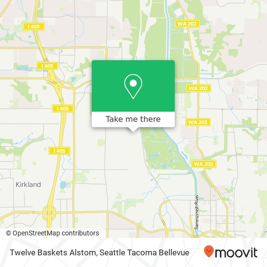 Mapa de Twelve Baskets Alstom, 10915 Willows Rd NE Redmond, WA 98052