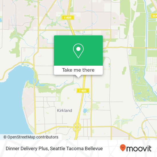 Mapa de Dinner Delivery Plus, 11025 118th Pl NE Kirkland, WA 98033