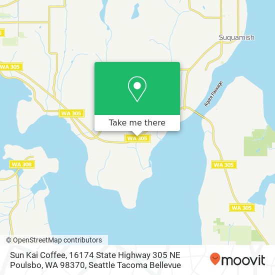 Mapa de Sun Kai Coffee, 16174 State Highway 305 NE Poulsbo, WA 98370