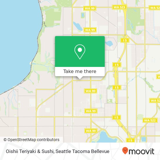 Oishii Teriyaki & Sushi, 606 N 105th St Seattle, WA 98133 map