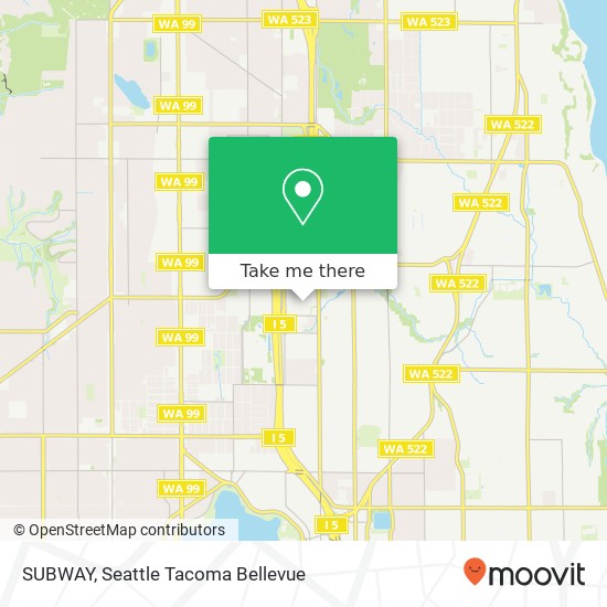 SUBWAY, 401 NE Northgate Way Seattle, WA 98125 map