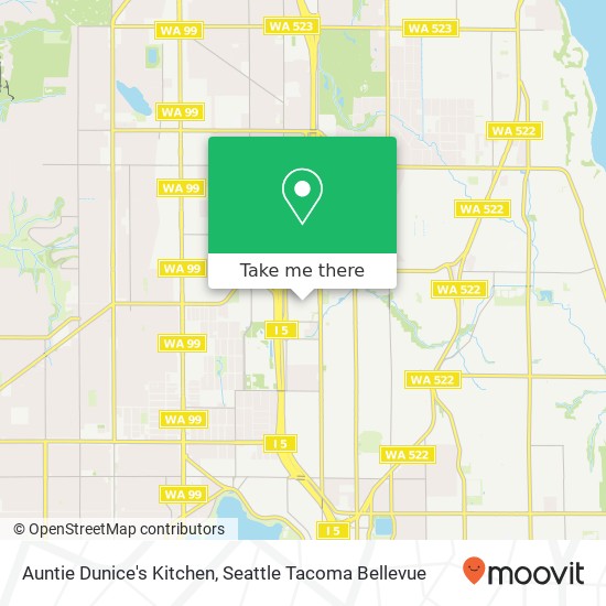 Mapa de Auntie Dunice's Kitchen, Seattle, WA 98125