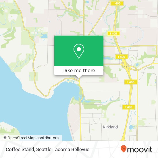 Mapa de Coffee Stand, 11659 98th Ave NE Kirkland, WA 98034