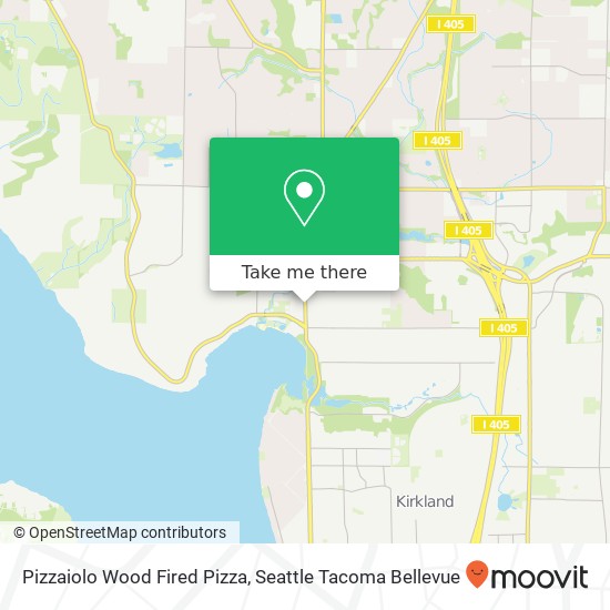 Mapa de Pizzaiolo Wood Fired Pizza, 11836 98th Ave NE Kirkland, WA 98034