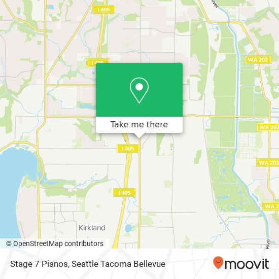 Mapa de Stage 7 Pianos, 11831 124th Ave NE Kirkland, WA 98034