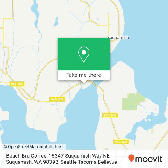 Beach Bru Coffee, 15347 Suquamish Way NE Suquamish, WA 98392 map