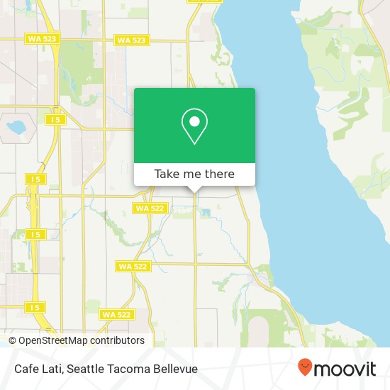 Mapa de Cafe Lati, 11003 35th Ave NE Seattle, WA 98125