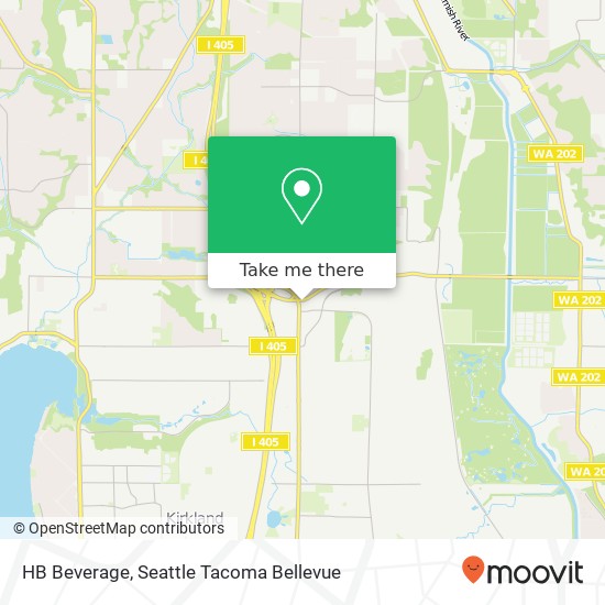 Mapa de HB Beverage, 12409 NE 124th St Kirkland, WA 98034