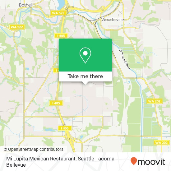 Mapa de Mi Lupita Mexican Restaurant, 14322 124th Ave NE Kirkland, WA 98034