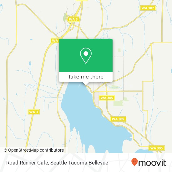 Mapa de Road Runner Cafe, 19015 Front St NE Poulsbo, WA 98370