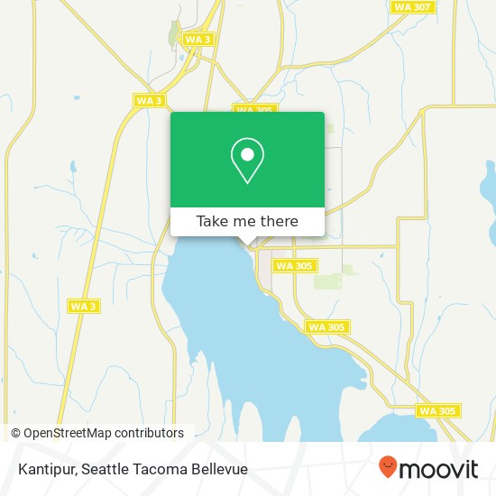 Mapa de Kantipur, 18801 Front St NE Poulsbo, WA 98370