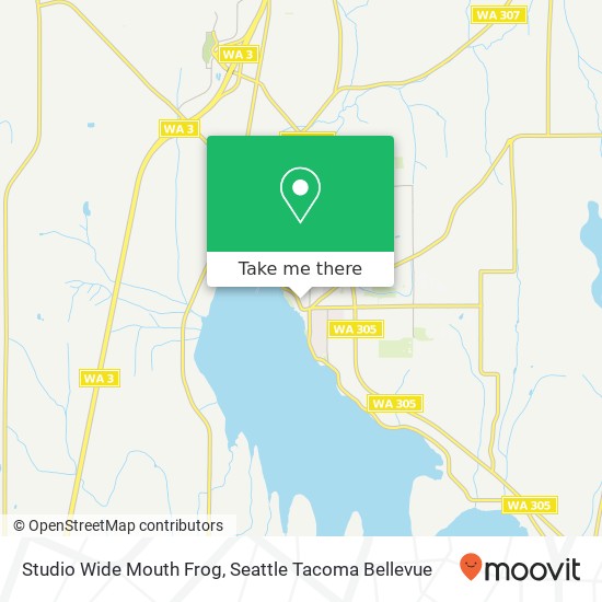 Mapa de Studio Wide Mouth Frog, 18850 Front St NE Poulsbo, WA 98370