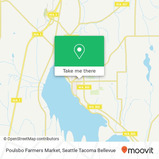 Mapa de Poulsbo Farmers Market, 18901 8th Ave NE Poulsbo, WA 98370
