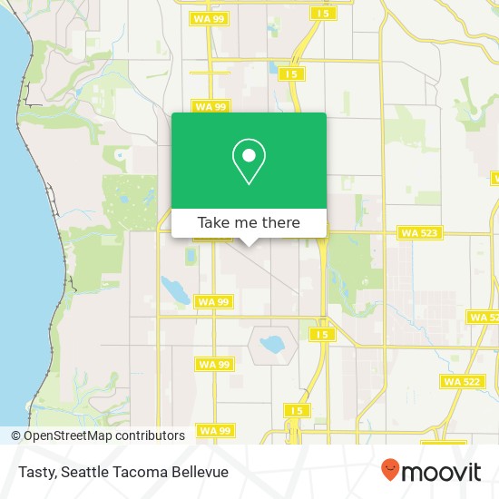 Mapa de Tasty, 14047 Courtland Pl N Seattle, WA 98133